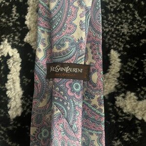 YSL Vintage Paisley Tie